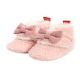 thumbnail image 2 of Infant Flat Shoes with Decorative Bow Knot High-top Warm Shoes, 2 of 8