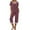 Red, variant on SwiftWear Women's Relaxed 2 Piece Summer Cheetah Print Pajamas Set V-neck Top with Vibrant Prints, Elastic Waist Capris (Functional Pockets) Sleepwear & Loungewear