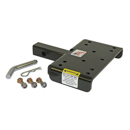 Rigid Hitch (ATV-WM125) ATV/UTV Winch Mounting Plate For 1-1/4 Inch Receivers - Made In U.S.A.