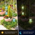thumbnail image 3 of Linternas solares, luces solares de mosaico, linternas colgantes para exteriores, luces solares de mosaico optimizadas para la excelencia, 3 of 8