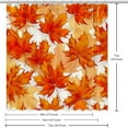 thumbnail image 6 of Maple Leaf Waterproof Shower Curtain Set with Hooks, Printed Bathroom Decoration - Shower Curtain Sets and Curtain Sets with Stunning Designs for Your Bathroom Décor, 6 of 6