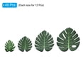 thumbnail image 3 of Uxcell Green Palm Leaves, 48 Pack Artificial Palm Leaves Faux Palm Fronds Fake Palm Leaf Tree Leaves, 3 of 6