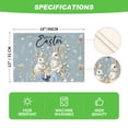thumbnail image 5 of Sm:)e Hydrangea Easter Bunny Easte Table Runner Placemats Set of 4, 12 x 18 Inch, Spring Easter Decoration Home Kitchen Table Decor, 5 of 7