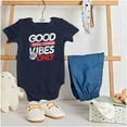 thumbnail image 3 of Puerto Rican Flag PR Peace Sign Romper Boys or Girls Infant Baby Brisco Brands NB, 3 of 6