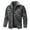 Grey, variant on Men's Denim Jackets Solid Color Lapel Button Down Winter Padded Thickened Warm Casual With Pocket Jeans Jackets Trucker Coat