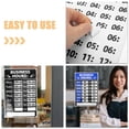 thumbnail image 4 of TABLZONE 2 Sheets Opening Hour Labels Adhesive Sticker Black for Shops Customer Information, 4 of 8