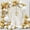 Gold and White, variant on Green Balloons Garland Arch Kit, 130Pcs Green Jungle Party Balloons, Green White and Gold Latex Balloon for Patrick's Day Jungle Forest Themed Birthday Party Decorations