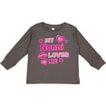 thumbnail image 3 of Inktastic Valentine's Day My Nonni Loves Me Hearts and Lips Boys or Girls Long Sleeve Toddler T-Shirt, 3 of 5