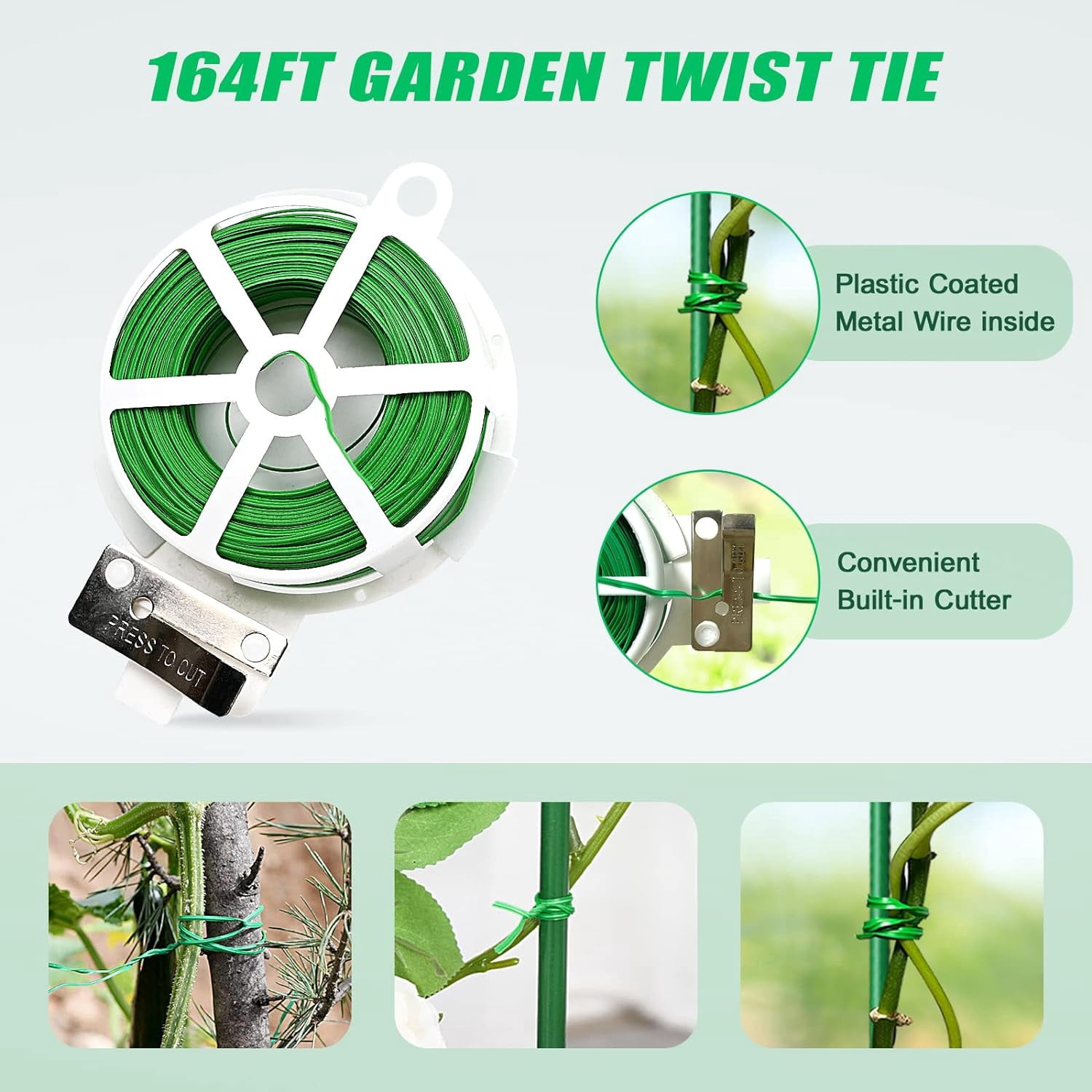 Cucumber Trellis, 2 Pack Metal Foldable A Frame Garden Trellis for Raised Bed Climbing Plants, Vegetables, Includes Plant Support Clips, Twist Ties, Plastic Ties, A Frame Trellis, Green