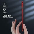 thumbnail image 6 of Slim Case For iPhone 15 Plus,Ultra Thin Lightweight Matte Hard PC Anti-Scratch Anti-Fingerprint Back Protective Phone Case Support Wireless Charging For Apple iPhone 15 Plus 6.7" 2023,Red, 6 of 7