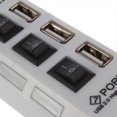 thumbnail image 2 of RisingPro Adaptateur d'Alimentation 7 Ports Multi USB HUB 2.0 Répartiteur de HUB Interrupteur Extension Externe, 2 of 3