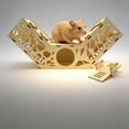 thumbnail image 5 of Wooden Hamster DIY Race Track Kit – Modular Exercise Activity Maze with Interlocking Channels, Small Pet Obstacle Course for Enrichment, 5 of 8