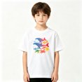 thumbnail image 2 of Ocean Whales Sea Life Aquatic Boys Graphic Tees Kids T-Shirt 100% Cotton Short Sleeve Tops Ages 4-13Y, 2 of 5