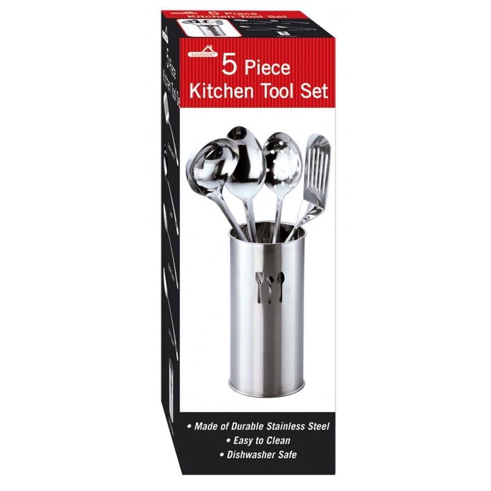 5 Piece Stainless Steel Utensil & Kitchen Tool Set by ZUCCOR