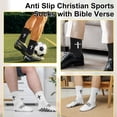 thumbnail image 7 of Hengguang 4 Pairs Cross Grip Soccer Socks for US 7-11, Anti Slip Socks, Sports Sock for Training, 7 of 7