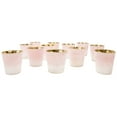 thumbnail image 3 of Koyal Wholesale 3" Tall Pink Frosted Ombre Mercury Glass Votive Candle Holders, Set of 12, Bulk Tealight Holders, 3 of 5