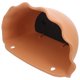 thumbnail image 4 of Maceta semicircular para colgar en la pared, ideal para interiores y exteriores, ideal para jardín (marrón claro grande), 4 of 8