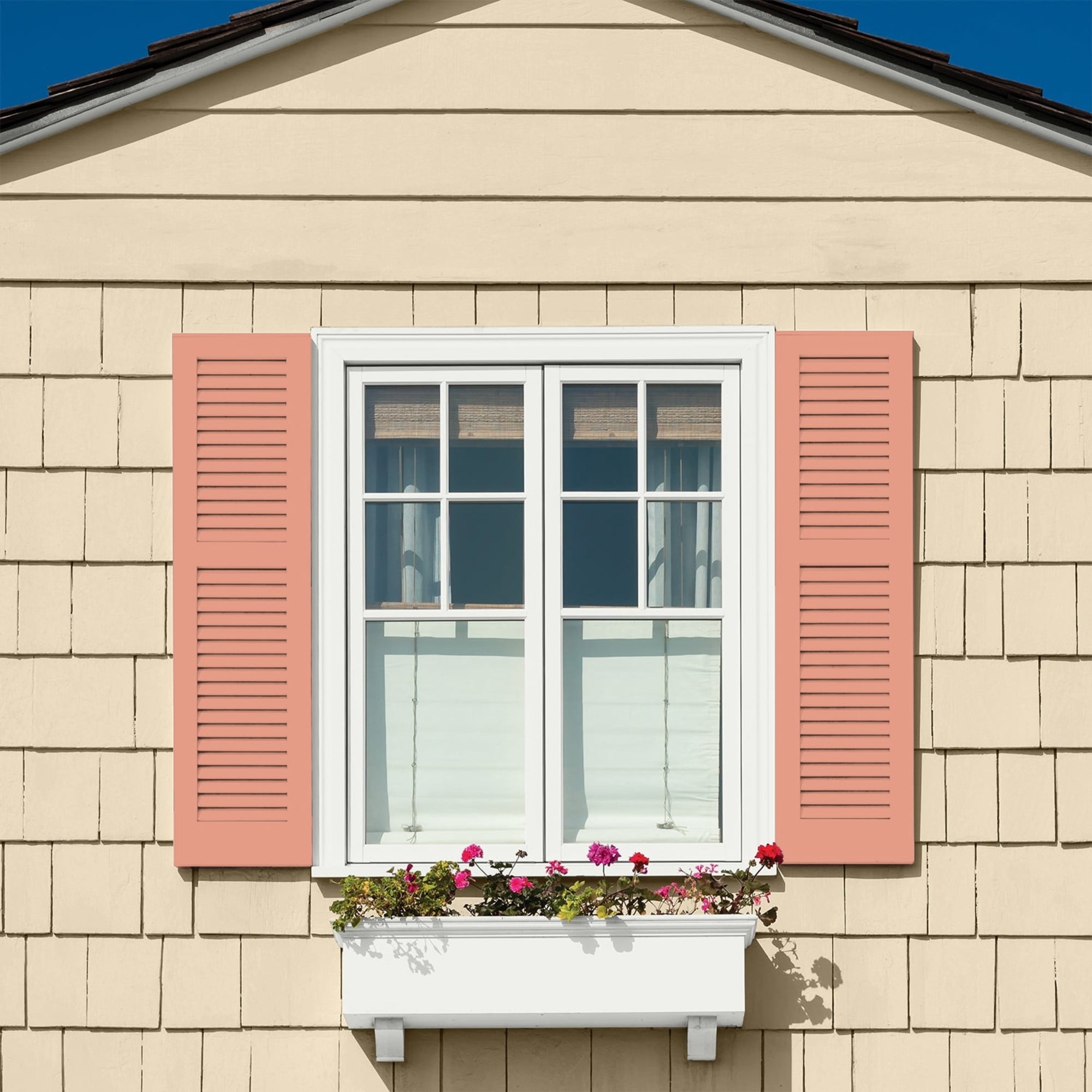 Glidden One Coat Opal Fire / Orange Satin Exterior Paint with Primer, 1 Gallon
