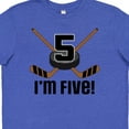 thumbnail image 4 of Inktastic 5th Birthday Ice Hockey Sports Party Boys Youth T-Shirt, 4 of 5
