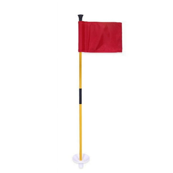 Red Golf Green Flag, Two-Section Detachable Flagpole, Easy to Carry Green Target Flag Hole Cup