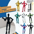thumbnail image 1 of T13 Action Figure Set - 7 PCS(Assembly Completed) 3D Printed Multi-Jointed Movable Robot Dummy Set with Full Articulation for Stop Motion Animation, 1 of 8