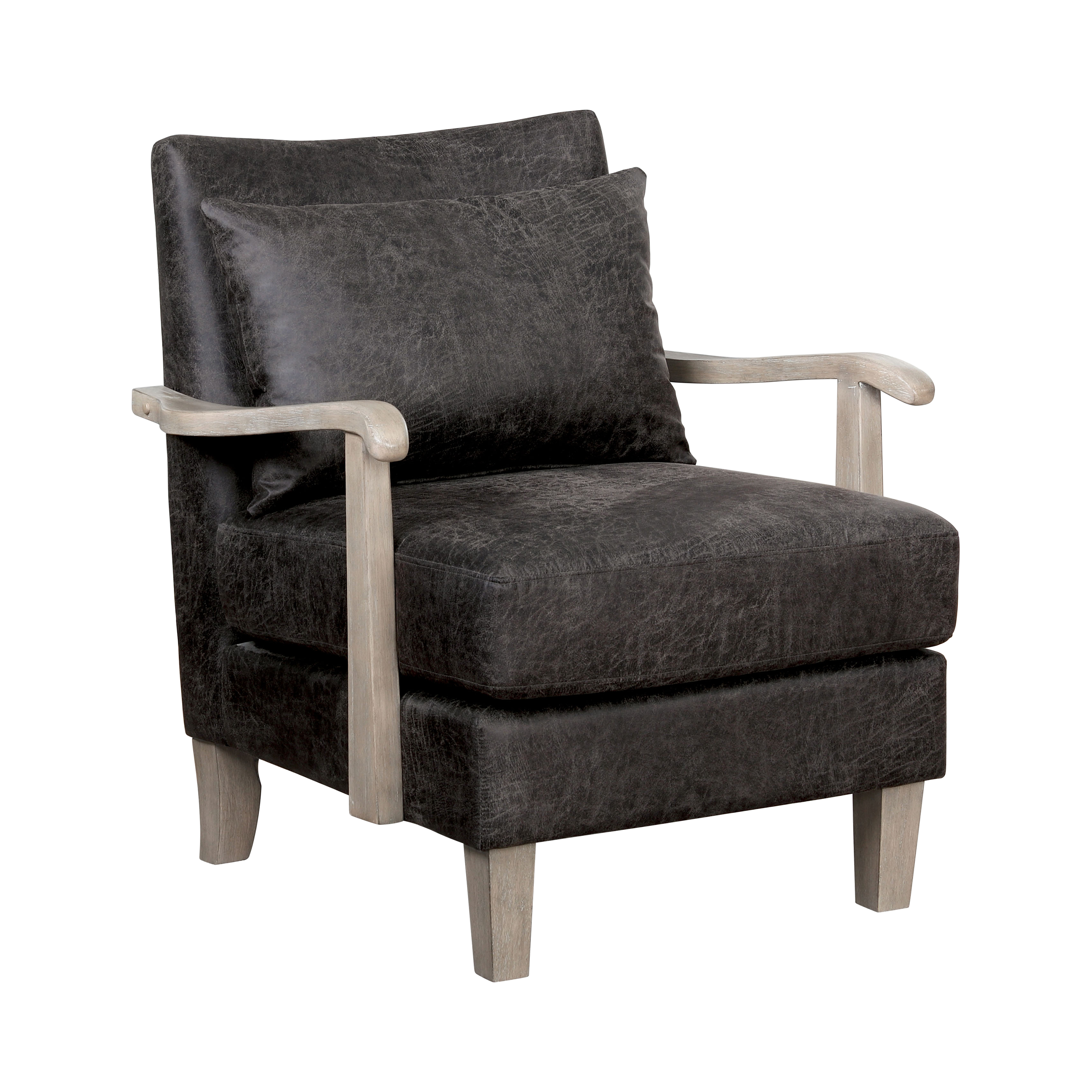 Furniture of America Khari Lounge Chair, Gray