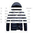 thumbnail image 2 of XXWXYD Boys Girls 𝖶aterproof Lightweight Hooded Puffer Jacket Winter Warm Windproof Zipper Quilted Coat Kids Outerwear Padded Down Coat Thermal Coat, 2 of 3