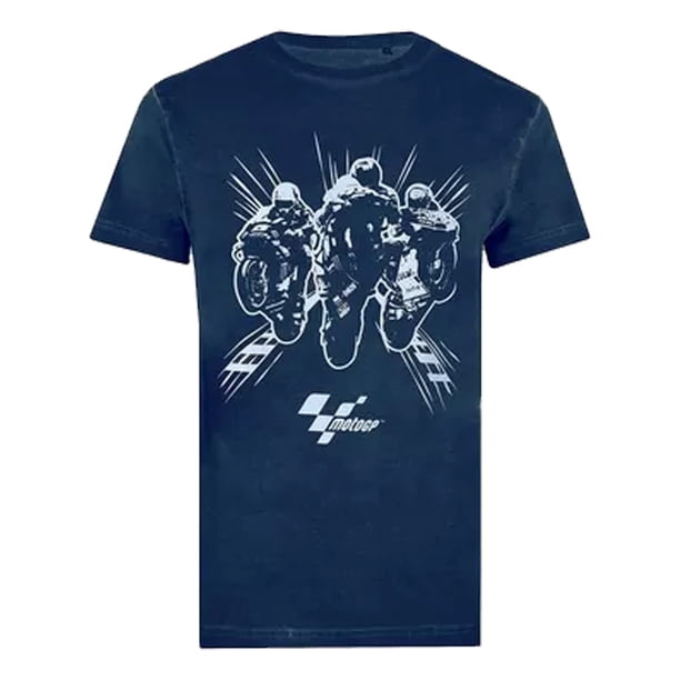MotoGP - Camiseta We Race para Hombre (Marino Retro)
