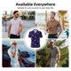 thumbnail image 5 of Balery Eggplant Camisa Polo de Hombre con Estampado, de Manga Corta y Tejido Medio, Camisa Tipo Golf Polo-Large, 5 of 6