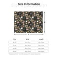 thumbnail image 5 of Yiaed Floral Insects Print Blanket Throw Blanket Soft Cozy Flannel Blanket for Home Bed Sofa Couch Chair-50"x40", 5 of 6