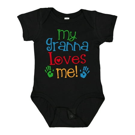 

Inktastic Granna Loves Me Grandkid Outfit Gift Baby Boy or Baby Girl Bodysuit