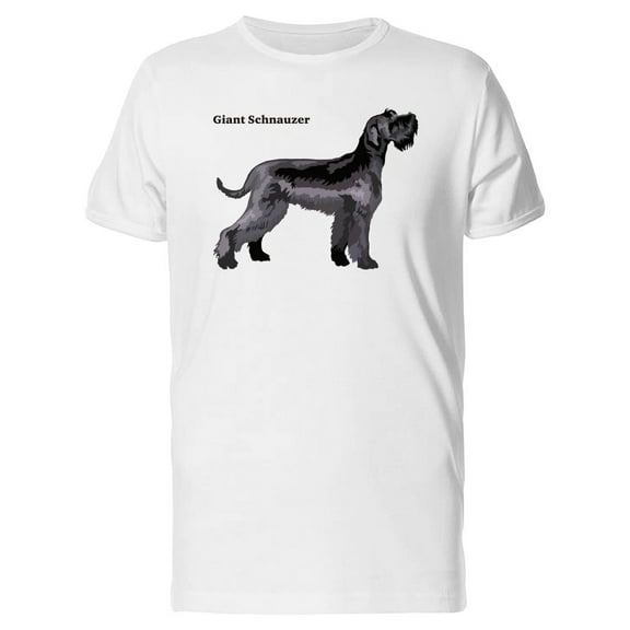 Black Giant Schnauzer Tee. Men's -Image by Shutterstock