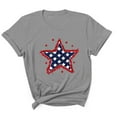 thumbnail image 2 of Mens Business Casual Tops Mens 4Th Of July Shirts American Flag Patriotic Short Sleeve T-Shirt Gray Xl, 2 of 5