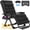 Black, variant on DKMOCO Oversized XXL Zero Gravity Chair, 33" Extra Wide Recline Chair w/Upgraded Lock and Wider Cup Holder, Camping Lawn Chair for Patio Outdoor Office (Black)