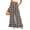 Camel, variant on Women's Striped Palazzo Pants, Comfy Stretchy High Rise Long Trousers, Casual Chic Ruffled Fashion Bottom Pants for Summer Travel