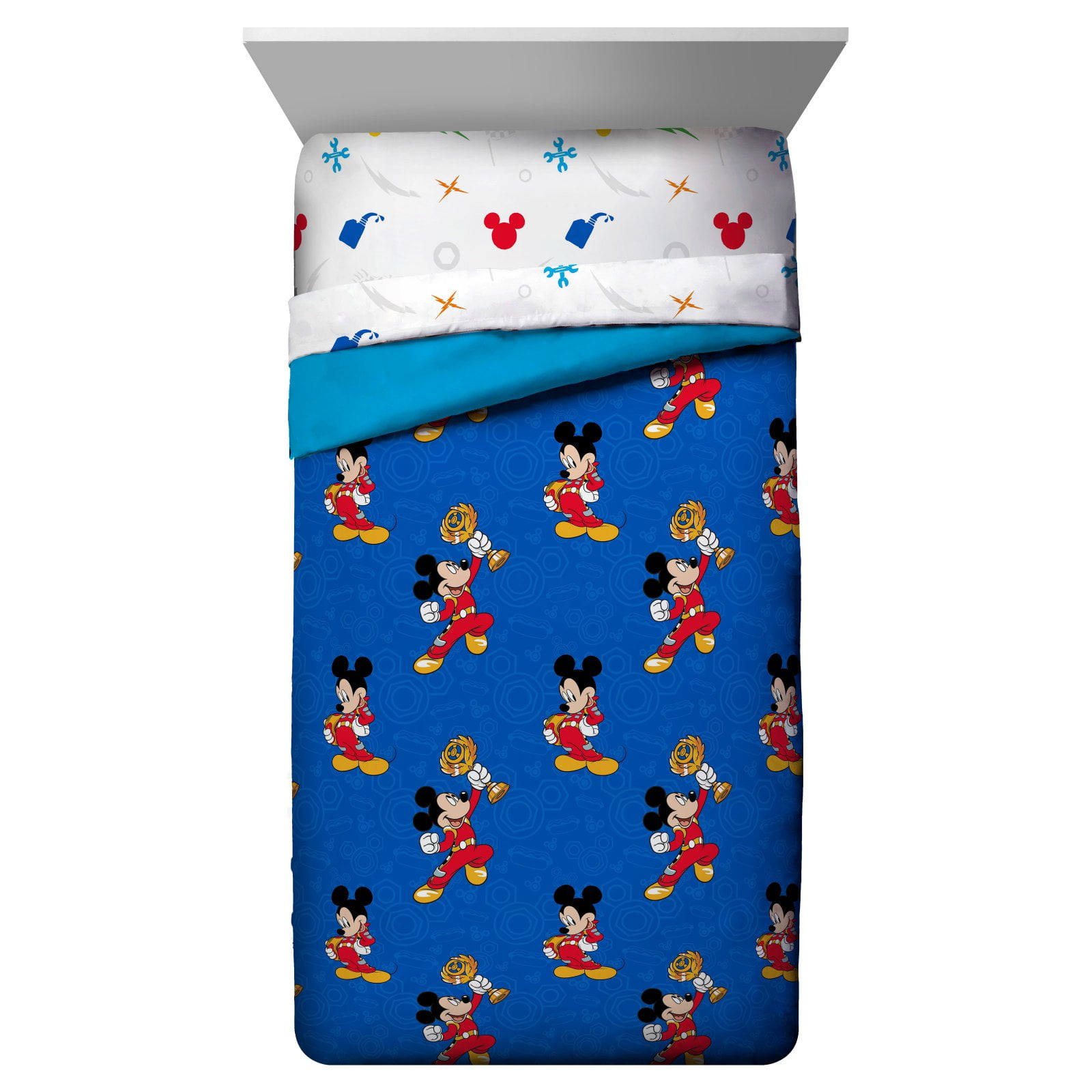 Mickey Mouse Roadster Racer Trophy Twin Comforter