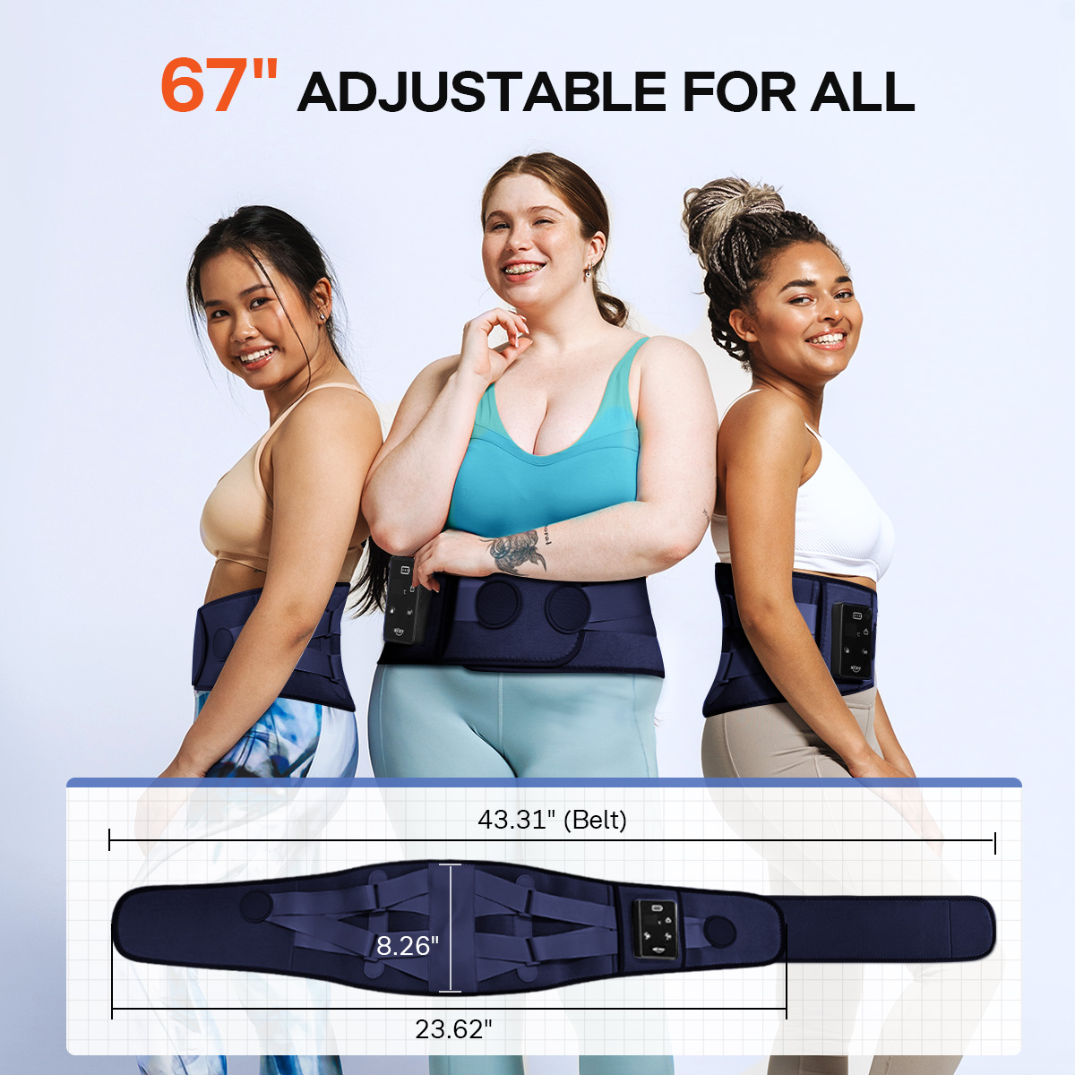 ALLJOY Cordless Lower Back Massager with Heat, Rechargeable photo 6