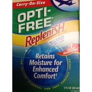 Opti-Free Replenish Multi-Purpose Disinfecting Solution, Carry-On Size, 2 Oz, 3-Pack