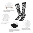 thumbnail image 4 of Bingfone Compression Socks for Women and Men Long Socks for Running Athletic Cycling Nurse-Metallic Gears, 4 of 8