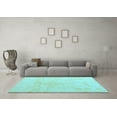 thumbnail image 3 of Ahgly Company Indoor Rectangle Oriental Light Blue Modern Area Rugs, 8' x 10', 3 of 4