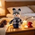 thumbnail image 4 of 2026 Christmas Indoor Home Decor Christmas Blue Fabric Snowman Doll Soft Stuffed Snowman Ornamen Tabletop Window Display Decoration Xmas Holiday Gift For Indoor Home Party Decor, 4 of 7