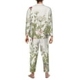 thumbnail image 5 of Bingfone Men'S Pajama Set 2 Piece Loungewear Pjs, Long Sleeve With Pajama Pants-Herbs And Wildflowers, 5 of 9