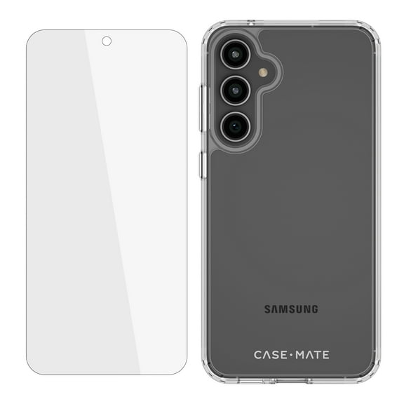 Case-Mate Samsung Galaxy S23 FE 5G Case and Screen Protector - Clear