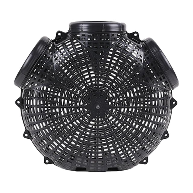 Jaula para camarones de 3 orificios, cubo duradero para Crawdad, jaula portátil para Loach, de pesca para negro Zulema jaula de camarones