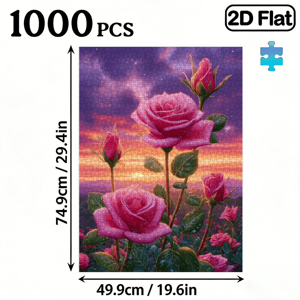 A Box of (1000pcs) Adult Puzzles, Character Landscape Theme, High Difficulty, Suitable for Adults, Family Entertainmen.29.4*19.6 in