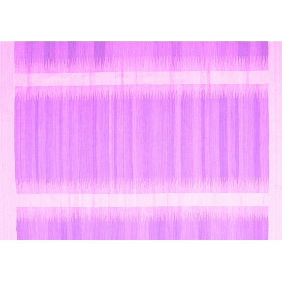 Ahgly Company Indoor Rectangle Abstract Pink Contemporary Area Rugs, 2' x 4'