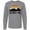 Athletic Heather, variant on Inktastic Detroit Michigan Skyline Retro Long Sleeve T-Shirt