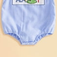 thumbnail image 5 of CAUYDY Baby Boys Clothes Spring Summer Infant Jumpsuit for Girls Preemie Short Sleeve One-Pieces Unisex Newborn Sleepwear 0 3 6 9 12 18 24 Months Sizes 6-12 Months,Blue, 5 of 6