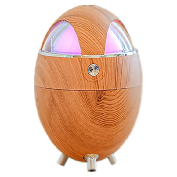 Humidificador de luz colorida Naiovety 350 ml atomizador de pulverizador de niebla madera clara