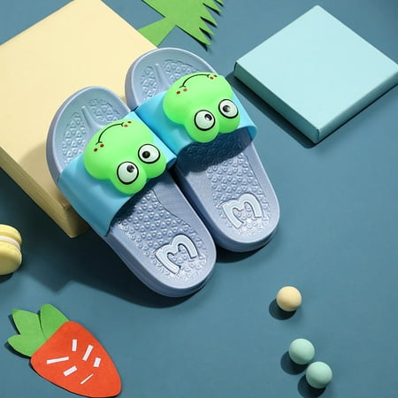 

QISIWOLE Toddler Baby Boys Girls Cartoon Animal Soft And Non-Slip Kids Summer Flip Flop rollbacks